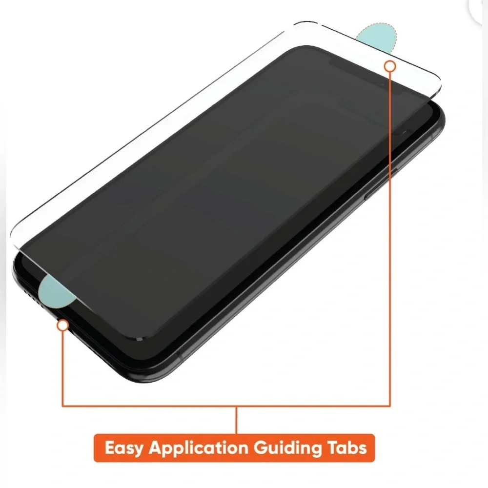 onn. Mirror Glass Screen Protector for iPhone 12 / iPhone 12 Pro - Mirror Finish